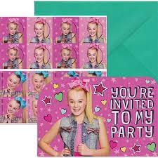Jojo Siwa Postcard Invitations 8ct - Premium Party Distribution