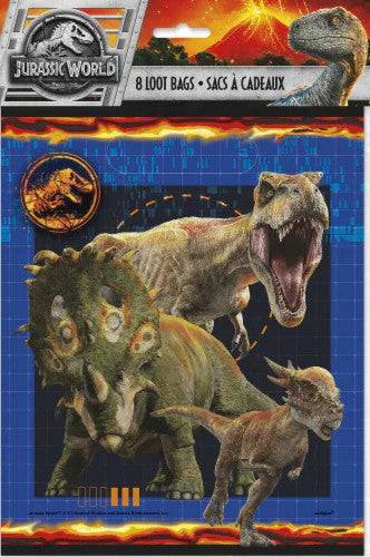 Jurassic Park Loot Bags 8ct - Unique - Premium Party Distribution