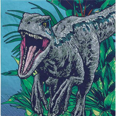 Jurassic World Beverage Napkins (16 Count) - Amscan - Premium Party Distribution