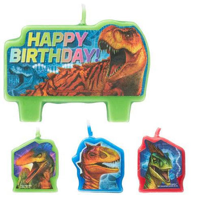 Jurassic World Birthday Candle (4 Count) - Amscan - Premium Party Distribution