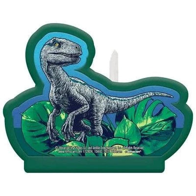 Jurassic World into the Wild Birthday Candle (1 Count) - Amscan - Premium Party Distribution