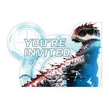 Jurassic World Invitations (8 Count) - Amscan - Premium Party Distribution