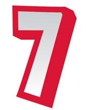 Just Write Sticker - Number 7 (48ct) - Premium Party Distribution