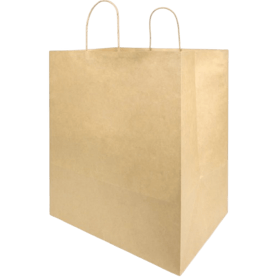 Kraft Bag - Jumbo Delivery Handle (12ct) - Premium Party Distribution