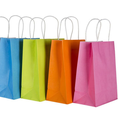 Kraft Paper Bags (12ct) - Premium Party Distribution