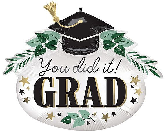 Anagram 34" You Did It Grad Balloon