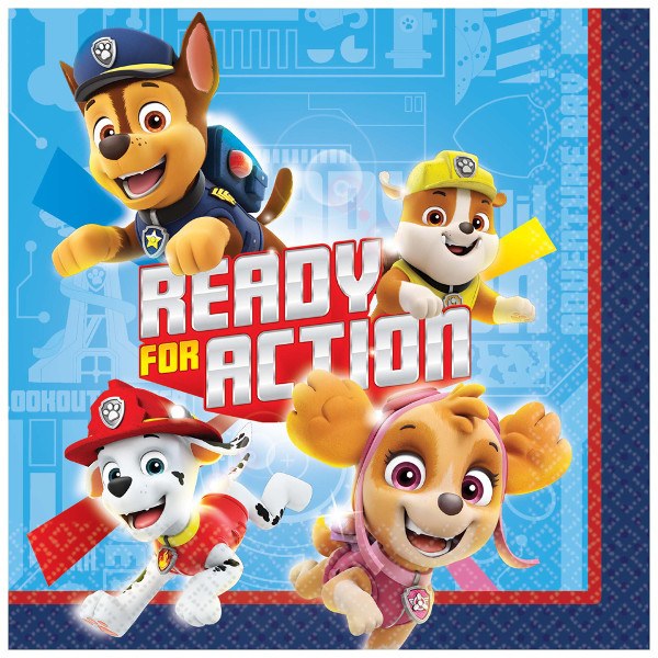 Amscan Paw Patrol Beverage Napkins 16ct