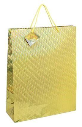 Large Gift Bag - Hologram Gold - Premium Party Distribution