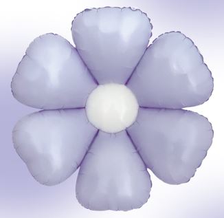 Winner Party 16" Lavender Daisy Flower Balloon 3pc