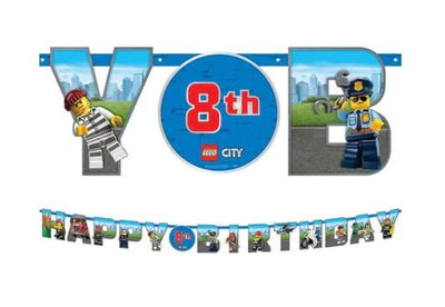 Lego City Birthday Banner 10ft - Premium Party Distribution