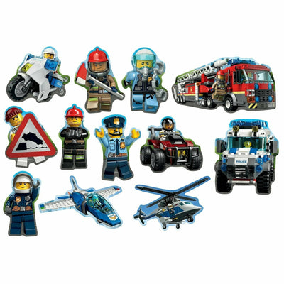 Lego City Cutouts 12pc - Premium Party Distribution
