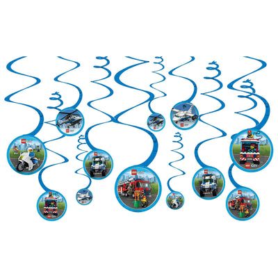 Lego City Spiral Decorations - Premium Party Distribution