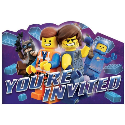 Lego Movie 2 Postcard Invitations 8ct - Premium Party Distribution