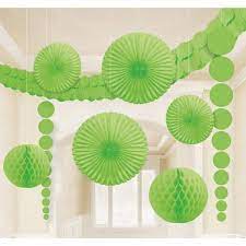 Lime Green Room Decorating Kit 9pc - Premium Party Distribution