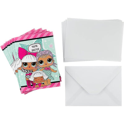 LOL Surprise Invitation Cards 8ct - Unique - Premium Party Distribution