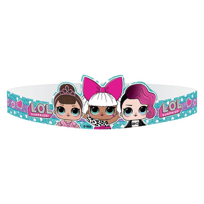 LOL Surprise Mini Paper Tiaras 8ct - Amscan - Premium Party Distribution