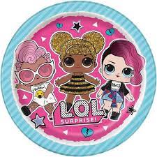 LOL Surprise Round 9" Dinner Plates 8ct - Unique - Premium Party Distribution