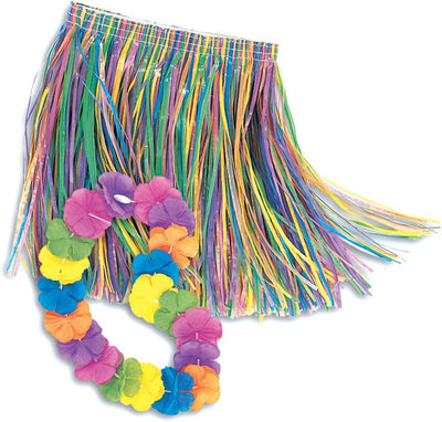 Luau Skirt & Lei Set - Child Size - Premium Party Distribution