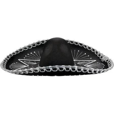 Mariachi Hat Party Accessories One Size Black 1ct - Amscan - Premium Party Distribution