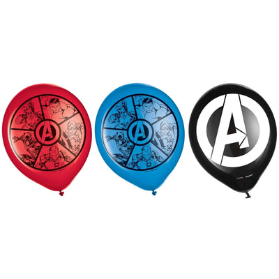 Marvel Avengers 12" Printed Latex Balloons 6ct - Premium Party Distribution