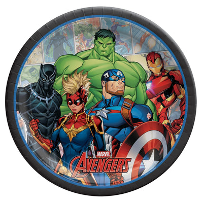 Marvel Avengers Powers Unite™ 9" Round Plates 8ct - Premium Party Distribution