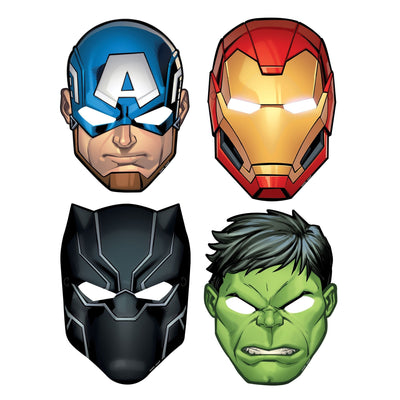Marvel Avengers Powers Unite™ Paper Masks 8ct - Premium Party Distribution