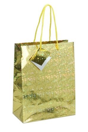 Medium Gift Bag - Hologram Gold - Premium Party Distribution