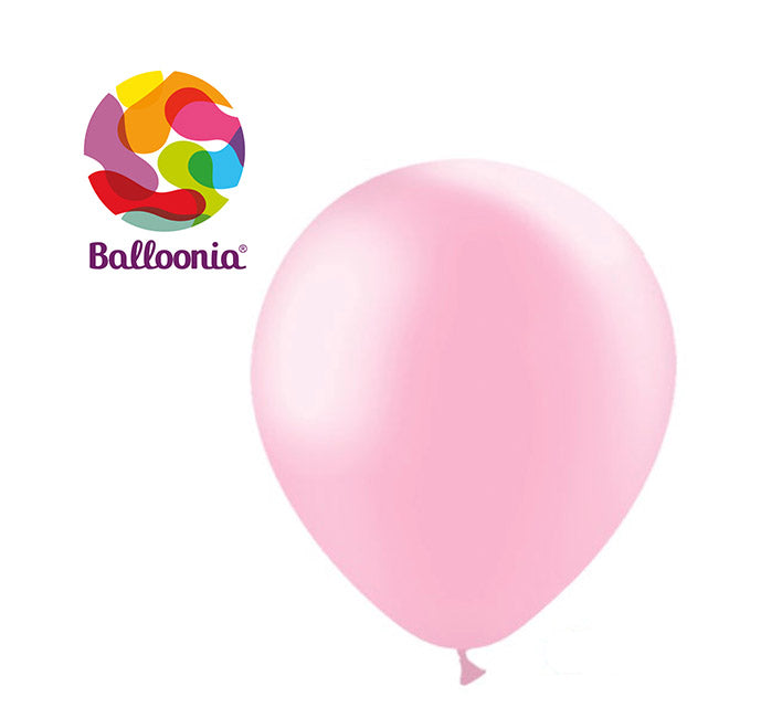 12" Metallic Baby Pink (50ct) - Balloonia