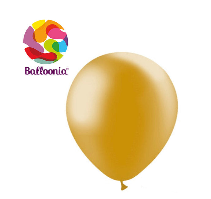 12" Metallic Gold (50ct) - Balloonia