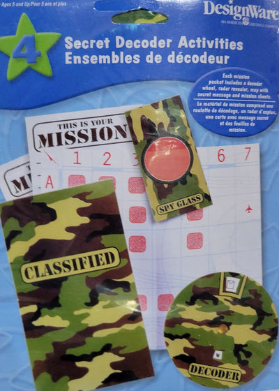 Military Secret Decoder Activities - Premium Party Distribution