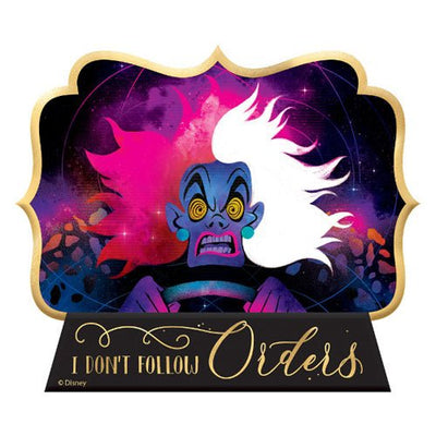 Mini Hanging Sign - Villains Cruella - Premium Party Distribution