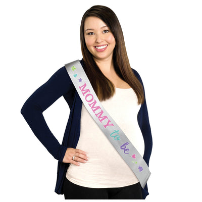Mom - to - Be Foil Sash - Premium Party Distribution
