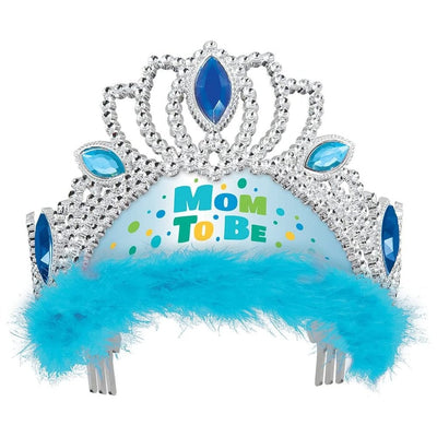 Mom To Be Tiara Blue - Premium Party Distribution