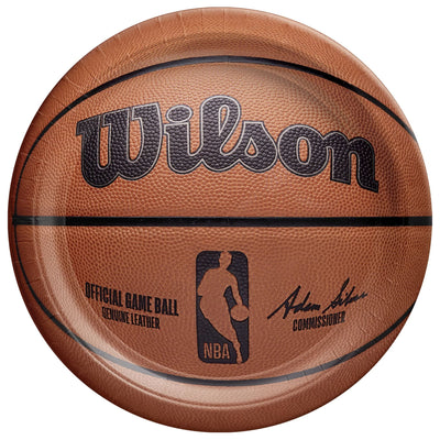 NBA Wilson 9" Round Plates 18ct - Premium Party Distribution