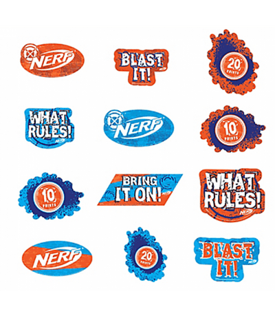 Nerf Wall Cutouts 12pc - Premium Party Distribution
