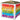 Painted Rainbow GRAD - CUBEZ Foil Balloon (PKG) - Premium Party Distribution