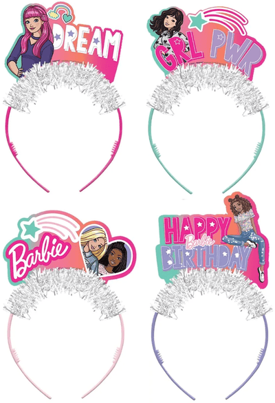 Paper Headbands - Barbie Dream Together (4ct) - Premium Party Distribution