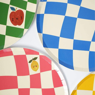 Paper Plates - Little Chef Checkered (12ct) - Premium Party Distribution