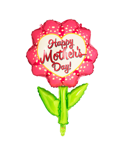 Party America 36" Happy Mother's Day Flower Balloon - Flat - Premium Party Distribution