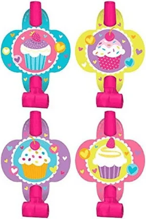 Party Blowers - Cupcake (8ct) - Premium Party Distribution