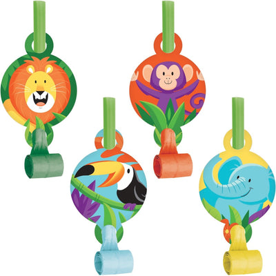 Party Blowers - Jungle Animals (8ct) - Premium Party Distribution