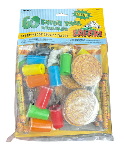 Party Favors Value Pack - Safari (60ct) - Premium Party Distribution
