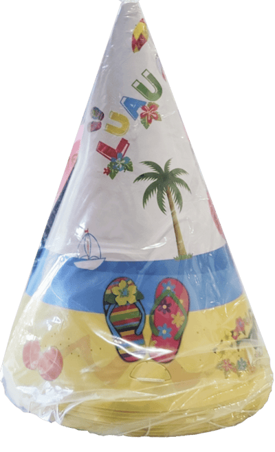 Party Hats - Luau (8ct) - Premium Party Distribution