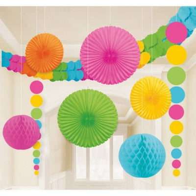 Pastel Rainbow Room Decorating Kit 9pc - Premium Party Distribution