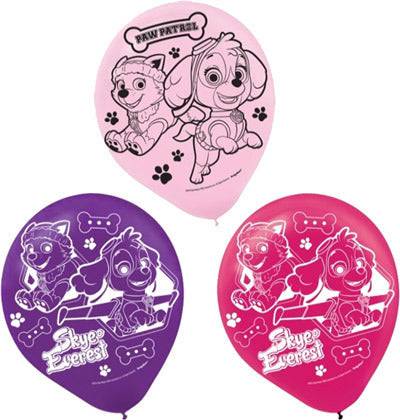 Paw Patrol Girl 12" Latex Balloons 6ct - Premium Party Distribution