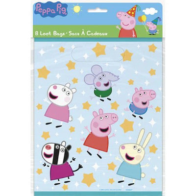 Peppa Pig Loot Bags 8ct - Unique - Premium Party Distribution