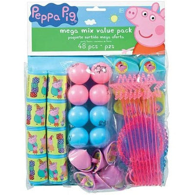Peppa Pig Mega Mix Value Pack 48ct - Amscan - Premium Party Distribution