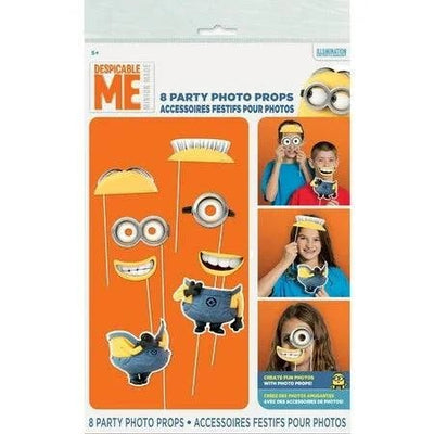 Photo Booth Props - Despicable Me (8ct) - Premium Party Distribution