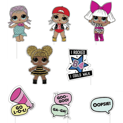 Photo Booth Props - LOL Surprise (8ct) - Premium Party Distribution