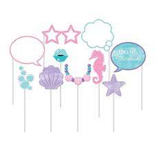 Photo Booth Props - Mermaid Shine (10ct) - Premium Party Distribution